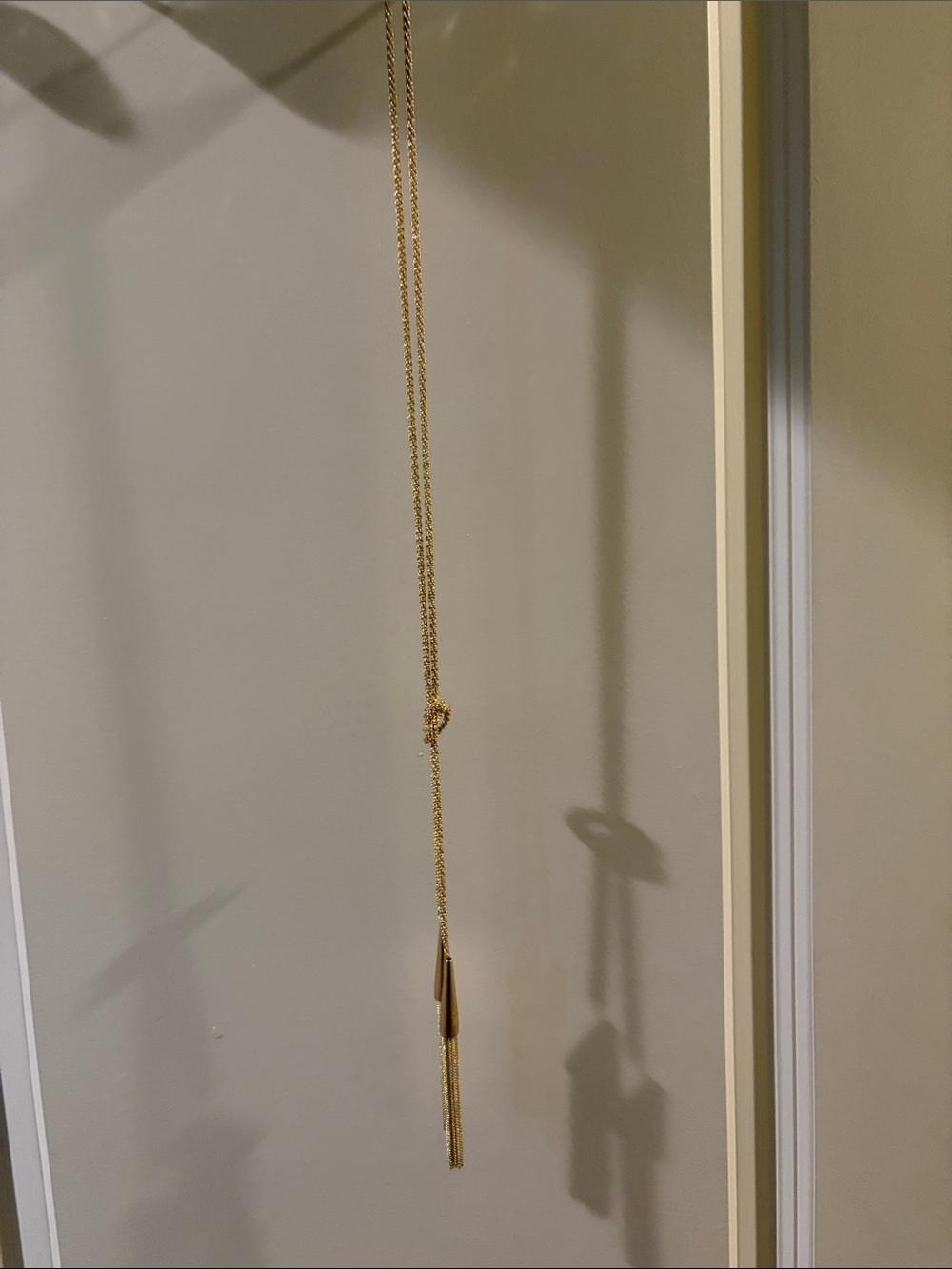 Kendra Scott Gold Tassel Lariat Necklace